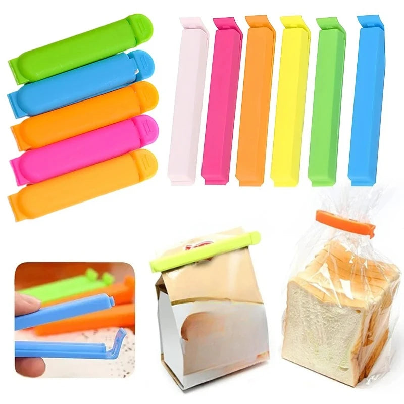10/20Pcs Kitchen Storage Food Snack Seal Sealing Bag Clips Sealer Clamp Plastic Tool Kitchen Accessories Portable Bulk TMZ