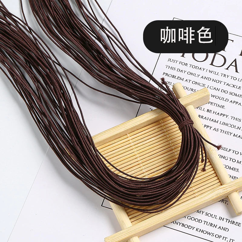 1.5mm Colorful High-Elastic Round Elastic Cord Rope Rubber Band Elastic Spandex Band Trim DIY Sewing Accessories