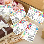 50/100/200Pcs Rainbow Teacher Mail Incentive Cards for Elementary Students Classroom Supplies