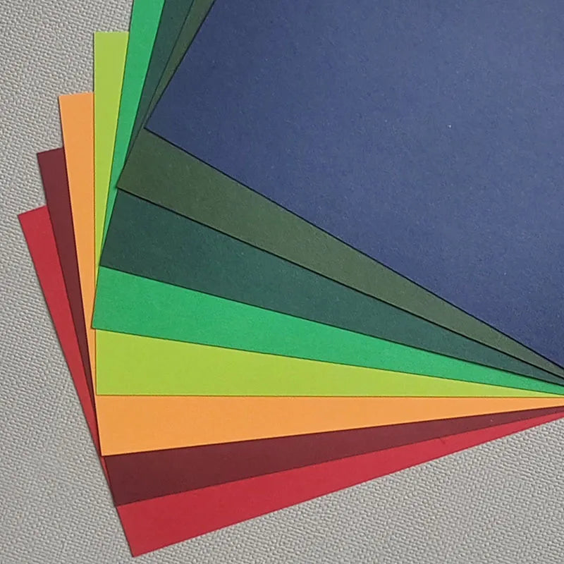 Rainbow 2 Sides Colored Cardstock DIY Blank Paper 250gsm for Postcards Crafts Origami Scrapbooking Party Decors Fun Cards Making
