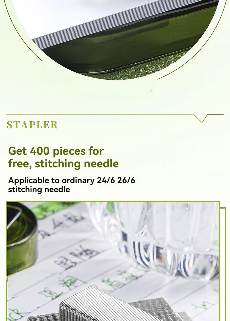 Acrylic Transparent Stapler 360-Degree Rotating Multifunctional Powerful Long Stapler for School And Office Use