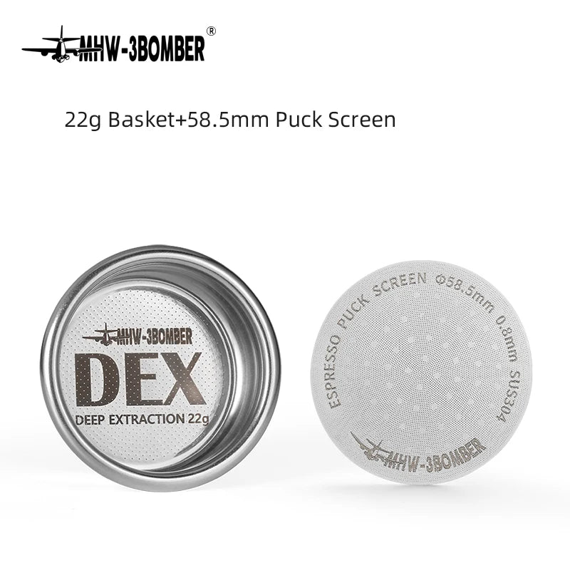 58.5mm Espresso Filter Baskets 15-20g Coffee Basket with Puck Screen Fit 58mm Espresso Portafilters Coffee Machine Accessories