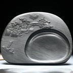 Exquisite Traditional Portable Lightweight Calligraphy Inkstones Huizhou Ink Slabs Perfect for Brush Writing Students Inkstone