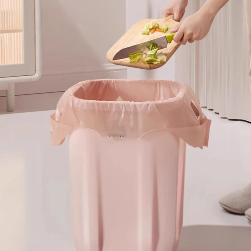 100Pcs Handheld Garbage Bag Disposable Trash Pouch Shopping Bag Kitchen Storage Garbage Bags Cleaning Waste Bag Plastic Bag
