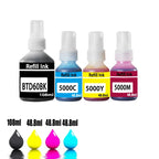 For Brother BTD60BK  BT5000 dye ink Refill Ink kit for Brother DCP-T300 T310/DCP-T500W/DCP-T700W/T800W T220/T226/T300 printer