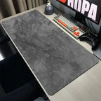 Large size table mat HD printing anti-slip design xxl desktop keyboard table mat gray series game mouse pad lock edge