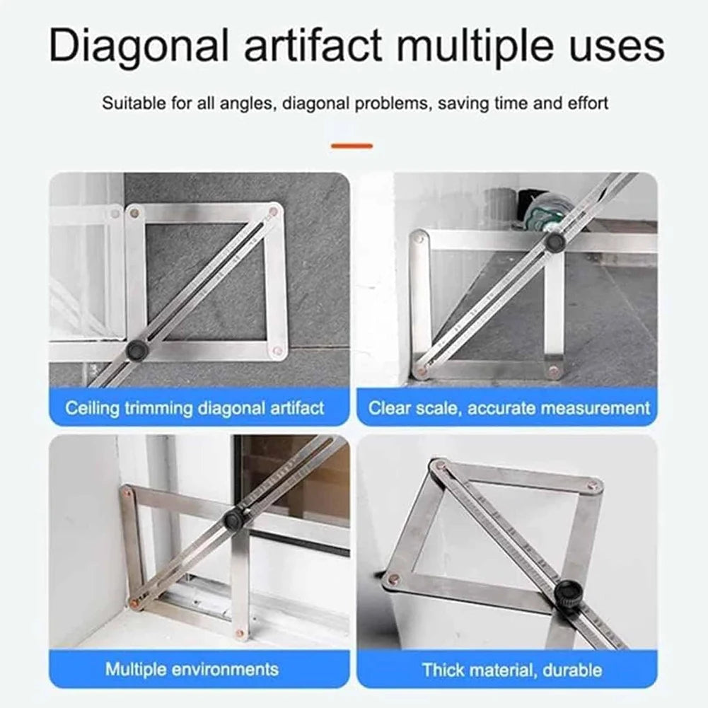 Aluminum Alloy Angle Protractor,Corner Angle Measuring Finder Tool,Protractor Angle Finder Woodworking Measuring Tool