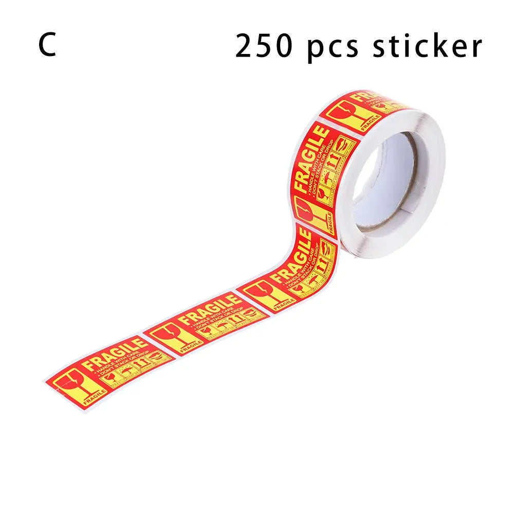 250Pcs/roll  Fragile Warning Sticker Care Shipping Special Tag Useful Shipping Express Label Handle With Care Keep