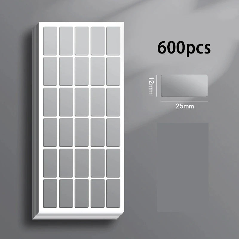 160Pcs-300Pcs-600Pcs Removable Waterproof Label Stickers Ideal for Organizing Office & Home Use Storage Freeze Food Design