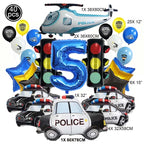 Police Party Plates Napkins Police Birthday Party Tableware Set Police Officer Car Party Decorations Favors Police Theme Party