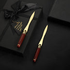 1pc exquisite mahogany letter opener, wooden letter opener for opening envelope, office gift gift letter cutting knife