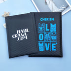 50pcs Poly Bubble Envelope Bags with Logo Printed Padded Shipping Envelopes With Bubble Mailing Bag Shipping Gift Packages Bags