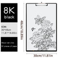 A3 Horizontal Waterproof Sketch Clipboard for Beginners - 4K Vertical Sketch Board for Drawing, 8K Writing Board for Adults