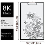 A3 Horizontal Waterproof Sketch Clipboard for Beginners - 4K Vertical Sketch Board for Drawing, 8K Writing Board for Adults