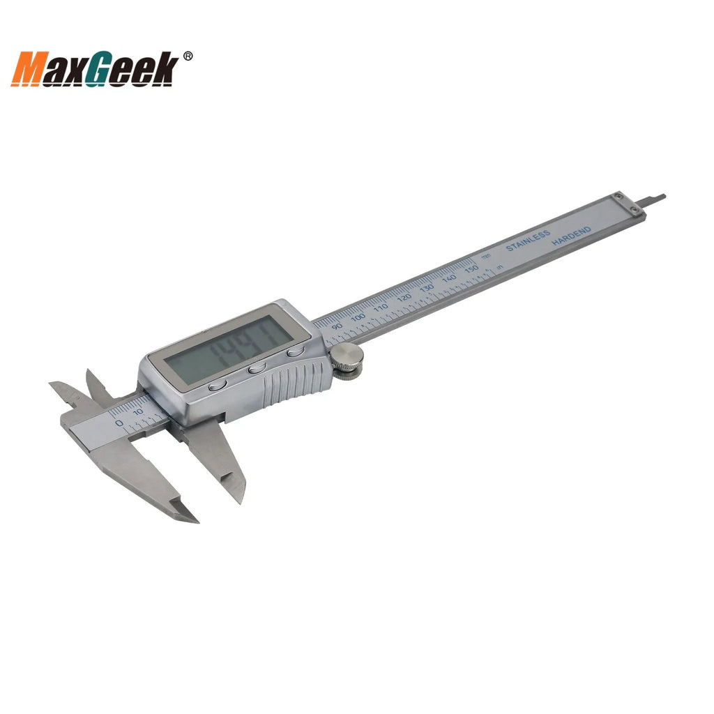 MaxGeek Rechargeable Digital Vernier Caliper with Back Light Function USB-C Charging Measuring Tools 150mm/200mm/300mm