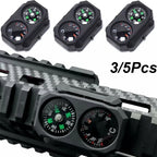 3/5Pcs RCompass Thermometer Combo 2 in 1 Tactical Airsoft AR15 M4 M16 Compact Navigation Thermometer for 20mm Rail Gun Accessory