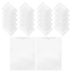 24Pcs Clear PP File Folder Sleeve Hanging Document Organizer for Office Study Paper Storage Portable Transparent File Container