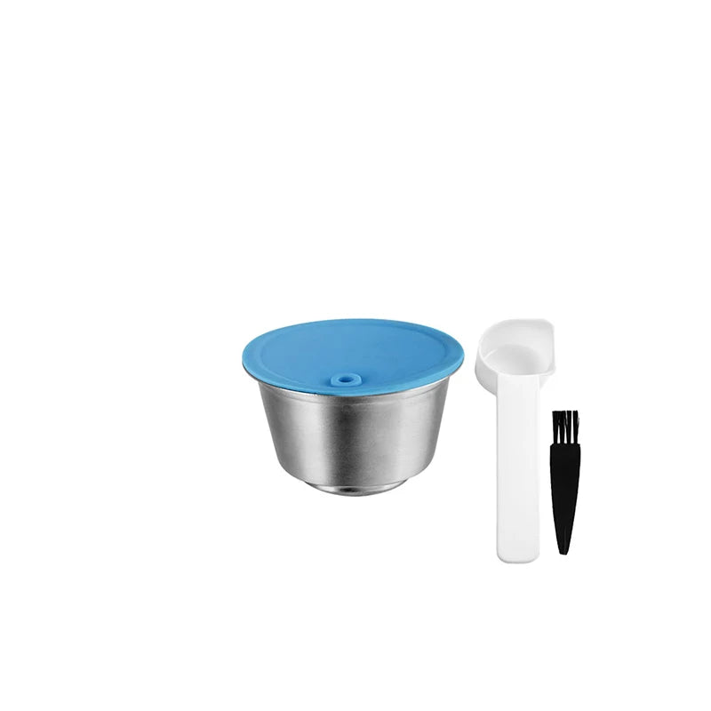 Refillable For Dolce Gusto Capsule Silicone Sleeve Stainless Steel Metal Dolci Gusto Coffee Maker Coffee Scoop Tamper i Cafilas