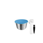 Refillable For Dolce Gusto Capsule Silicone Sleeve Stainless Steel Metal Dolci Gusto Coffee Maker Coffee Scoop Tamper i Cafilas