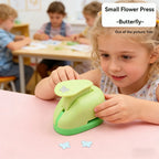Flower Punch 5×3×4.5cm, Labor-Saving Paper Punch for Kids, DIY Scrapbooking & Embossing Tool for EVA Foam Crafts