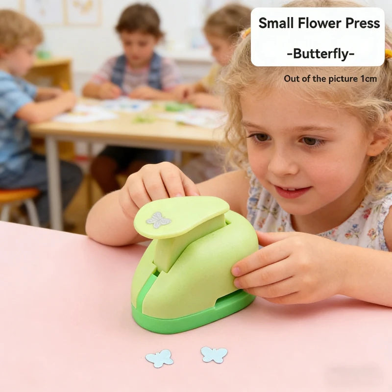 Flower Punch 5×3×4.5cm, Labor-Saving Paper Punch for Kids, DIY Scrapbooking & Embossing Tool for EVA Foam Crafts