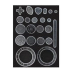22pcs Roundness Ruler Set Geometric Ruler Mathematical Roulette Drawing Tools Learning Painting Puzzle Toys Art Tool