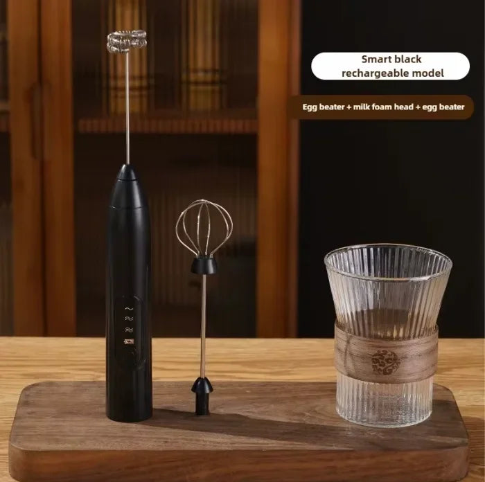 Egg Beater Handheld Electric Milk Frother Maker Drink Foamer Mixer Coffee Creamer Whisk Frothy Stirring Home Kitchen Gadgets