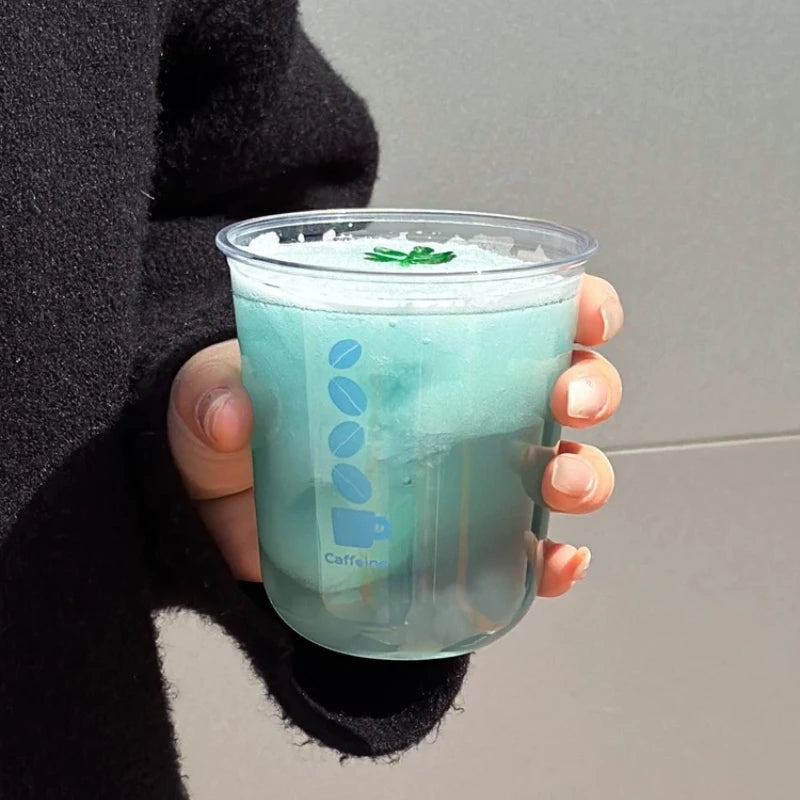 Hot Cold Dual Use 330ml Double Layer Paper Cup Coffee Cups Disposable Multi Purpose Beverage Container PET 400ml Cold Drink Cups