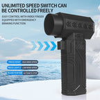 New 900000RPM Powerful Air Blower 10000MAH 600g Thrust 198km/h Wind Brushless Mini Turbo Fan Duster Leaf Removal Dryer Computer