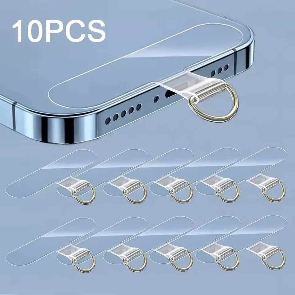 10/5/1Pcs Universal Tpu Mobile Phone Anti-lost Lanyard Card Gasket Nylon Detachable Phone Hanging PLR Strap Patch Tether Pad