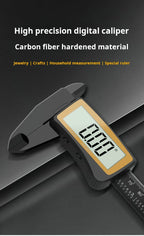 New Carbon Fiber Full Screen Electronic Digital Display Vernier Calipers High Precision 0-150mm Calipers Measure Tool With Boxed