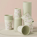 60pcs Disposable Paper Cups Thickened Food-grade High-temperature Coffee Cups Home Party Teacup Picnic Portable Water Cups