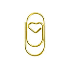 50pcs Metal Macaron Love Heart Paper Clips Gold Rose Gold Mini Bookmark Ticket Photo Binder Clips Patchwork Clip Office Supplies