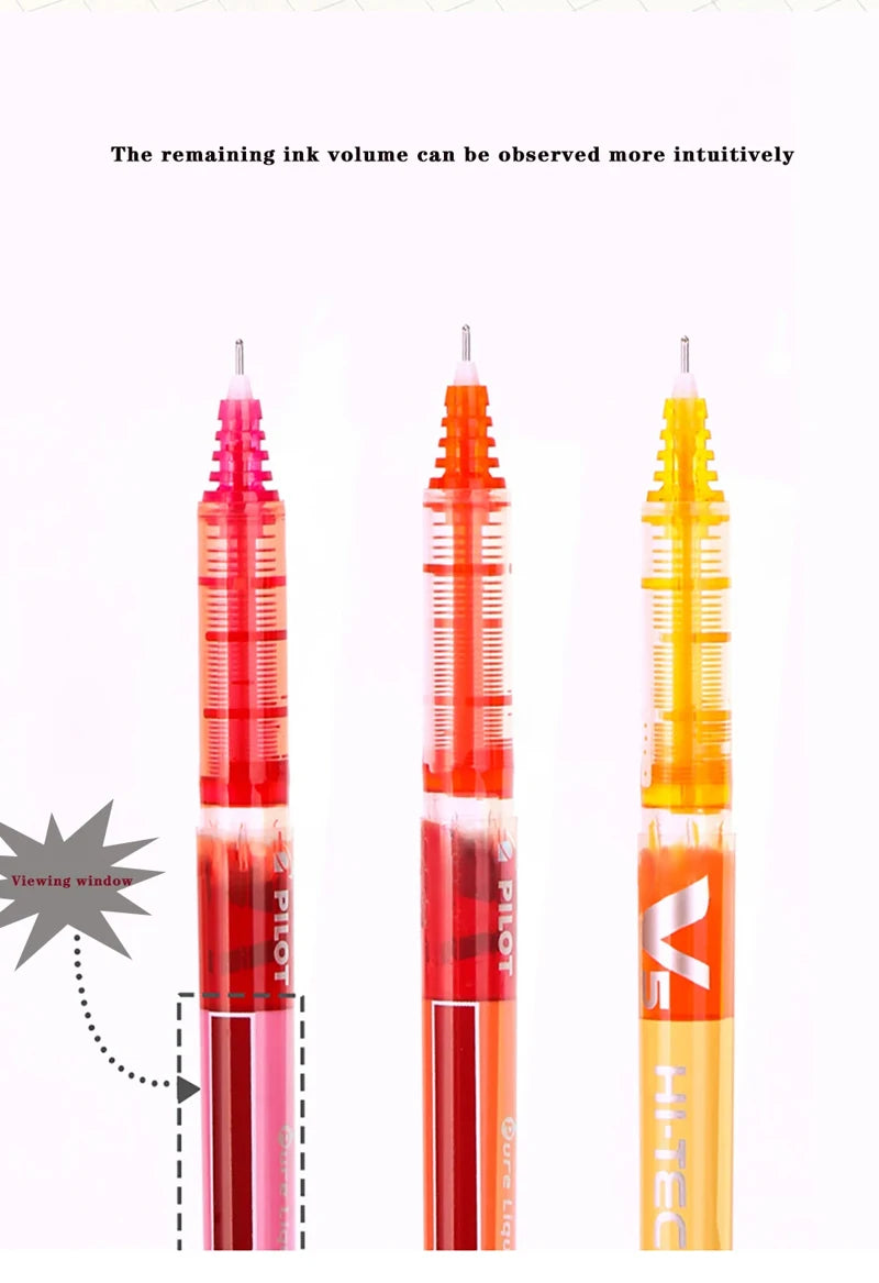 Japan PILOT Gel Pens BX-V5 Art Supplies Color Pen Office Accessories School Student Stationery Can Be Matched with Ink Bladder