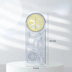 For School Multifunctional Primary School Activity Drawing Geometric Ruler Triangle Ruler Compass Protractor Set Measuring Tool