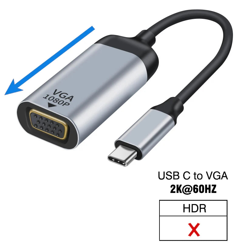 USB Type C To HDMI-Compatible 8K USB C to DP DisplayPort miniDP 4K VGA Adapter For Laptop MacBook TV Box PS5 Switch iPad Galaxy