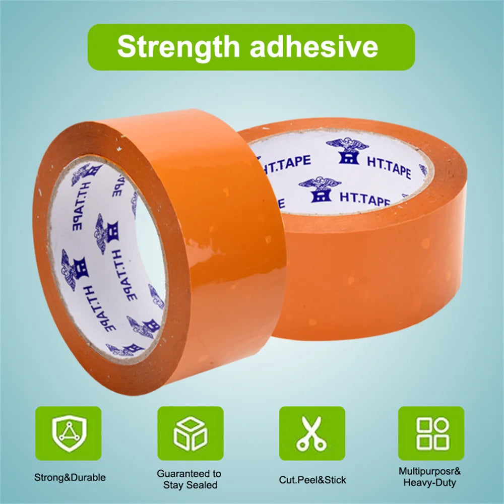 12 Rolls/Set Tape Packaging Tools Office Packing Supplies Waterproof Sealing PP Material Durable Can Be Written As Marking Tapes