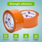 12 Rolls/Set Tape Packaging Tools Office Packing Supplies Waterproof Sealing PP Material Durable Can Be Written As Marking Tapes