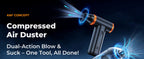 K&F CONCEPT Vacuum Magnetic Electric Air Duster Compressed 2-in-1 Air Blower&Suction for Computer,Laptop Keyboard,Camera Clean