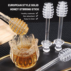 1Pcs Honey Spoon Plastic Honey Dipper Stick Syrup Dispenser Spoon Jar Stick Kitchen Accessories Server Honey Cooking Tools