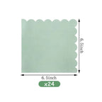 96 Pcs Sage Green Paper Plates And Napkins, 24 Guest Sage Green Party Supplies For Wedding, Birthday,Valentine's Day, Ramadan