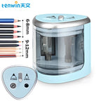 New Two-hole Electric Automatic Pencil Sharpener Switch Pencil Sharpener Home Office School Supplies Stationery Art