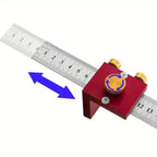 Professional T-Type Woodworking Scriber Precision Marking Gauge Scribing Positioning Block Adjustable Alloy Scribing Ruler DIY