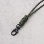 Emergency Survival Backpack High Strength Paracord Keychain Parachute Cord Lanyard Rotatable Buckle Key Ring