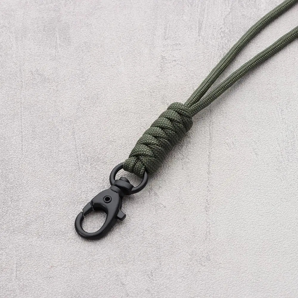 Emergency Survival Backpack High Strength Paracord Keychain Parachute Cord Lanyard Rotatable Buckle Key Ring