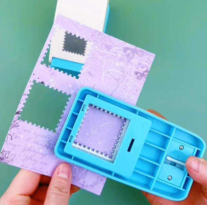 Extra Large 3.8*3.8cm Square Stamps and 3.8*3.2cm Rectangular Stamps DIY Handmade Punch Tool Effortless Stamp Embossing Machine