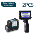 Phezer P15 Handheld Inkjet Printer 12.7/25.4mm Portable Label Printer Expiry Date Batch Code Logo QR Barcode 28 Languages