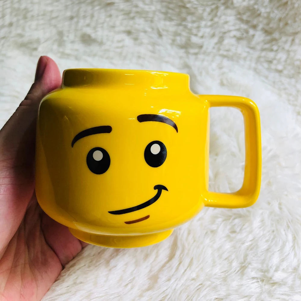 Cute Cartoon 250ML Mug Cups Ceramic Coffee Milk Tea Drinkware Impish Expression Pattern for Couple Friend Christmas Gifts Travel