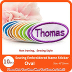 Custom Thermal Embroidery Iron Name Tag Sticker Personalized Washable Sewing Clothing Children Stickers Clothes Babysuit Labels