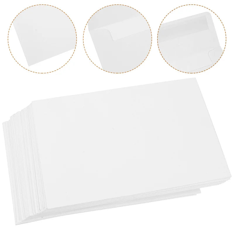 50Pcs Classical Kraft Blank Paper Envelopes Gift Card Envelope Vintage Greeting Card Envelopes For Wedding Party Invitation